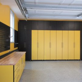 Black and Yellow Cabinets