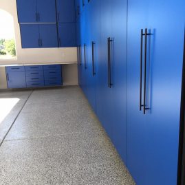Blue Garage Cabinets Lansing
